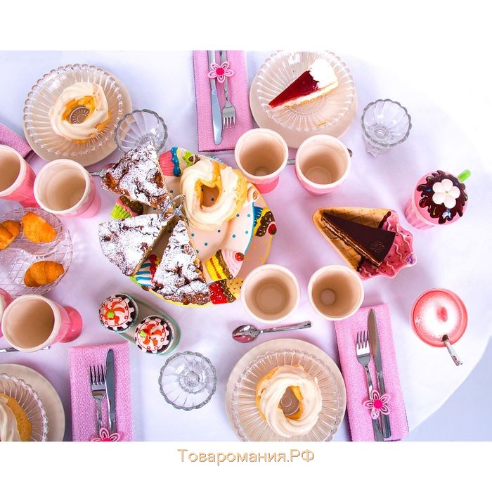 Тарелка керамическая десертная «Пастель», d=19 см, цвет крем-брюле