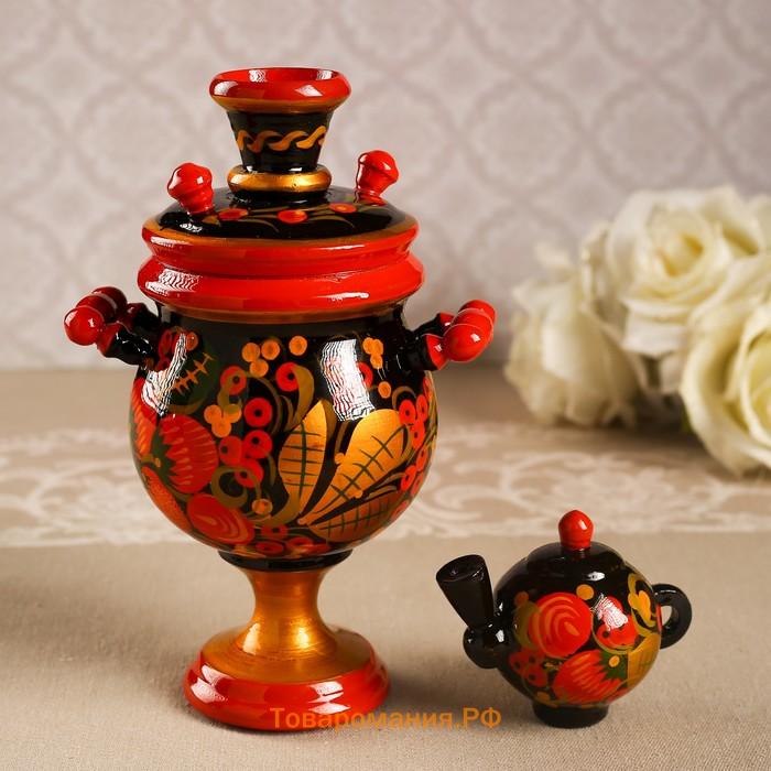 Сувенир «Самовар», хохлома
