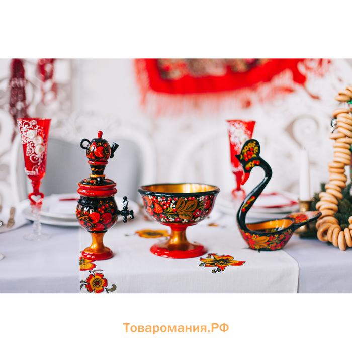 Сувенир «Самовар», хохлома