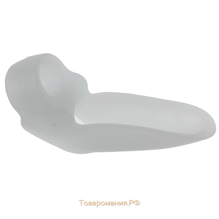 Корректоры - разделители для пальцев ног, с накладкой на косточку большого пальца, 1 разделитель, силиконовые, 9 × 4 см, пара, цвет белый