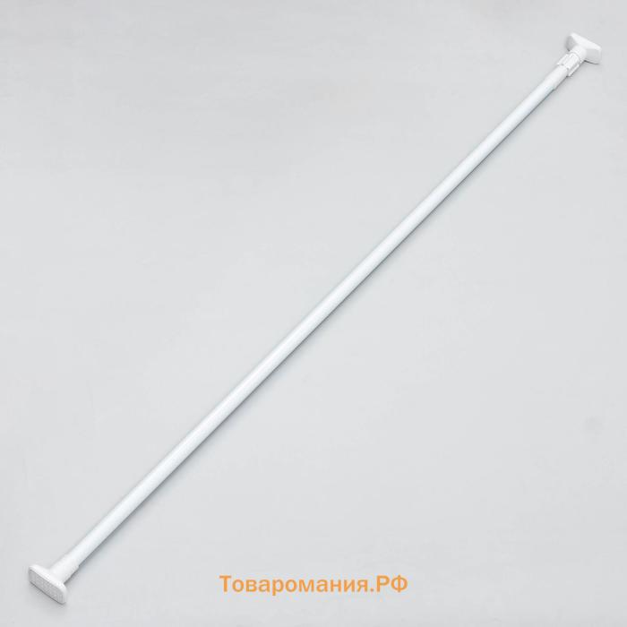 Карниз для ванной , телескопический, 110-200 см, усиленный, белый