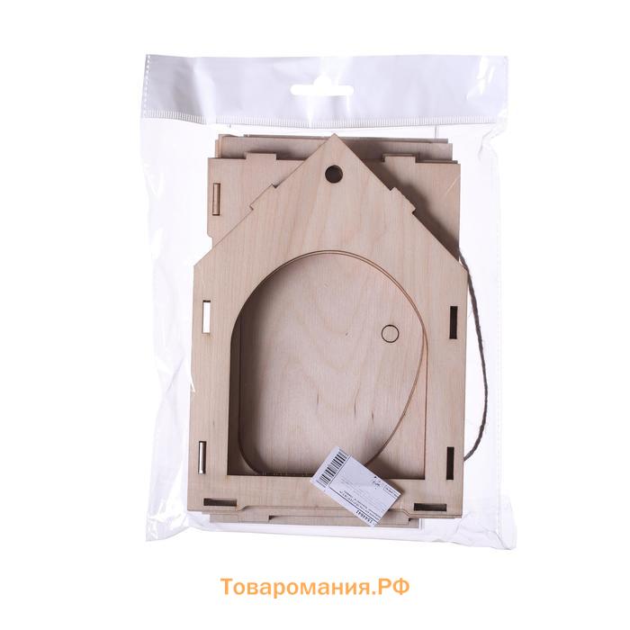 Деревянная кормушка своими руками для птиц «Комплект-А», 14×17.5×19 см, Greengo