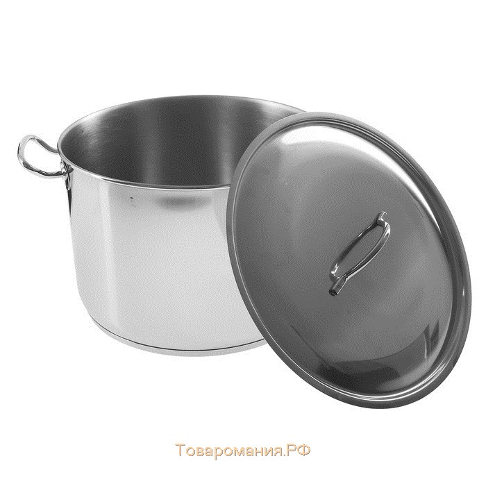 Кастрюля цельнотянутая, 16 л, d=31,6 см, капсульное дно, индукция