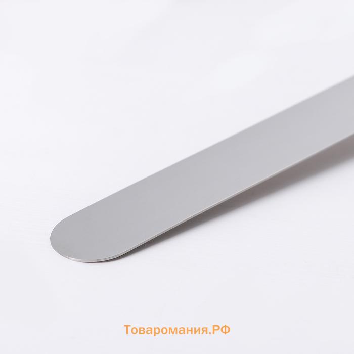 Кондитерская лопатка - палетка, прямая, 37 см, рабочая часть 25 см, чёрная