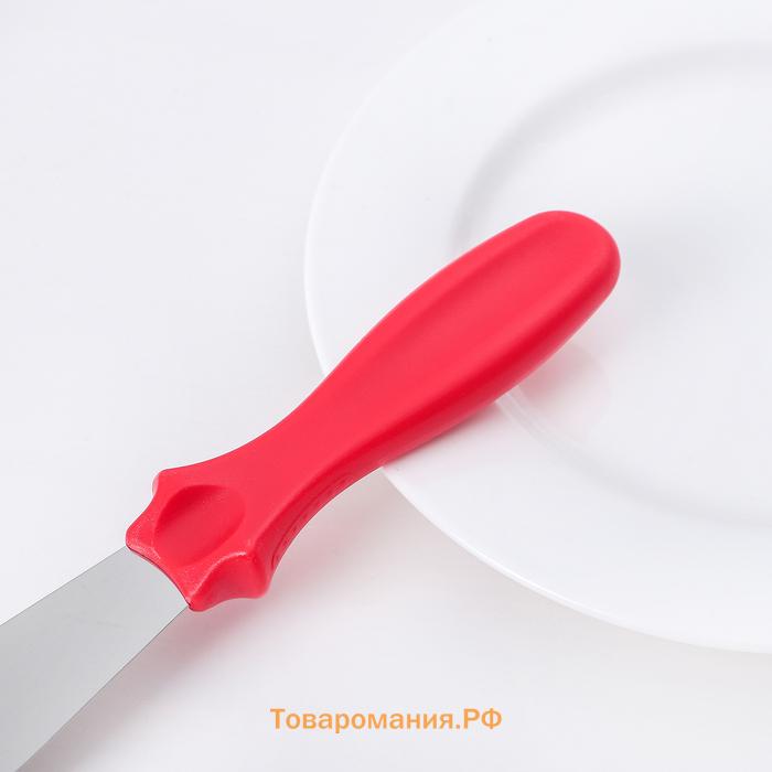 Кондитерская лопатка - палетка, прямая, 37 см, рабочая часть 25 см, чёрная