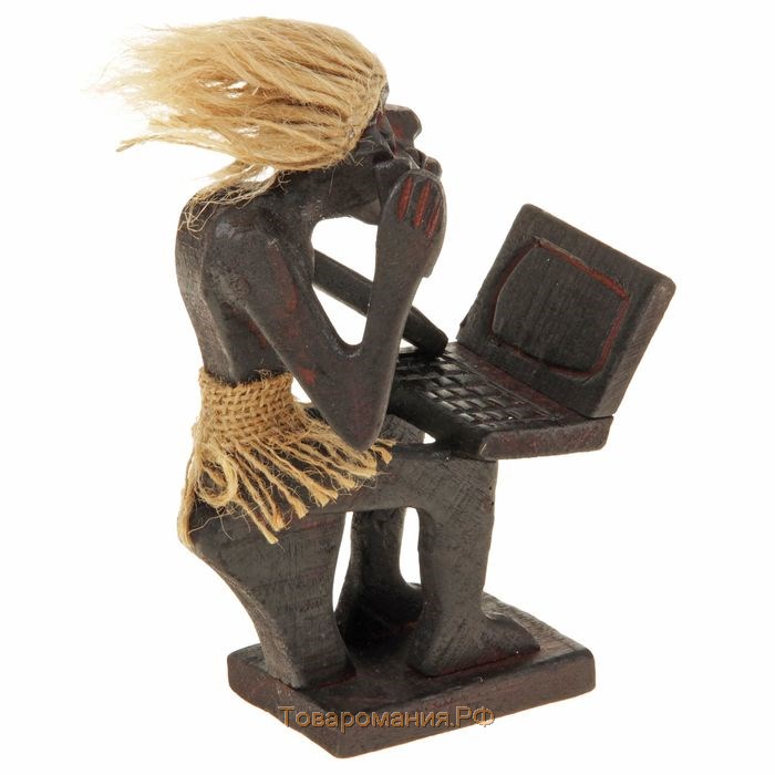 Сувенир «Абориген-айтишник», 14.5×8.5×6.5 см, дерево