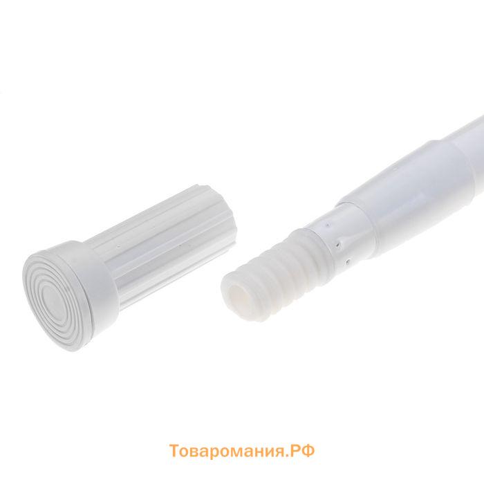 Карниз для ванной , телескопический, d=3,2 см, 70-120 см, белый