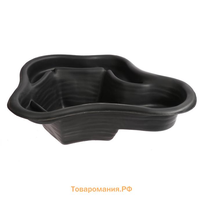 Пруд садовый пластиковый, 135 л, чёрный