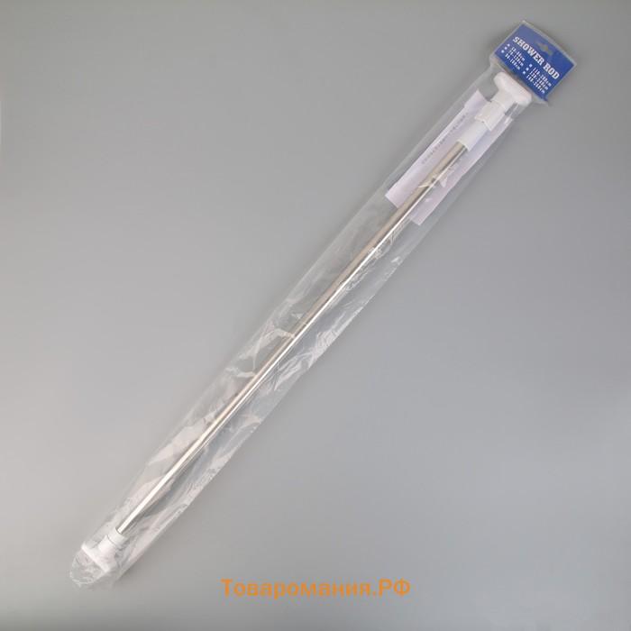 Карниз для ванной , телескопический, d=3.5 см, 90-160 см, усиленный, серый