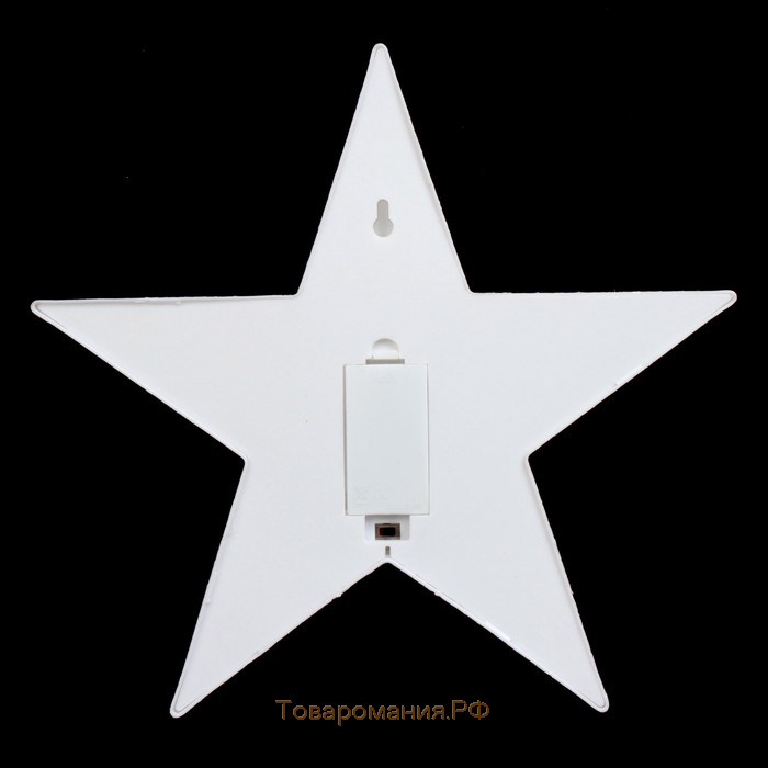 Фигурка световая RISALUX «Звезда», LED-ночник, пластик от батареек 2×АА, 24×23×5 см, МИКС