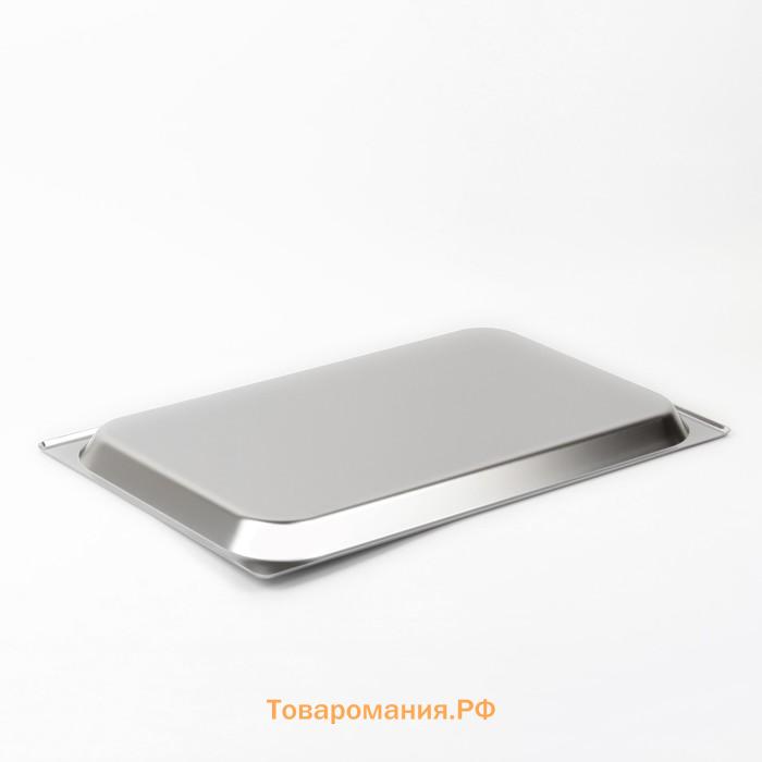 Гастроёмкость GN 1/1 Hanna Knövell, 20 мм, 53×32.5×2 см, толщина 0.6 мм, нержавеющая сталь