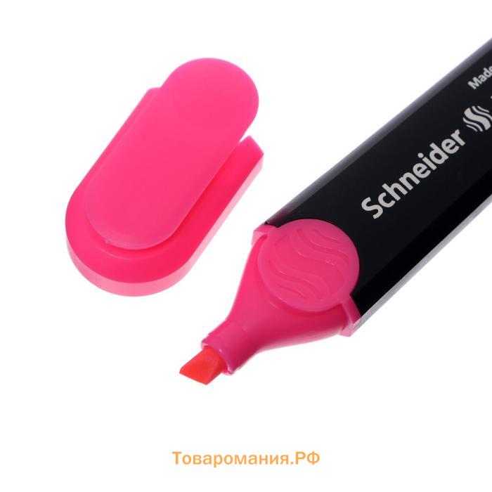 Набор маркеров-текстовыделителей 4 цвета, 1-5 мм, Schneider Job, прозрачный чехол