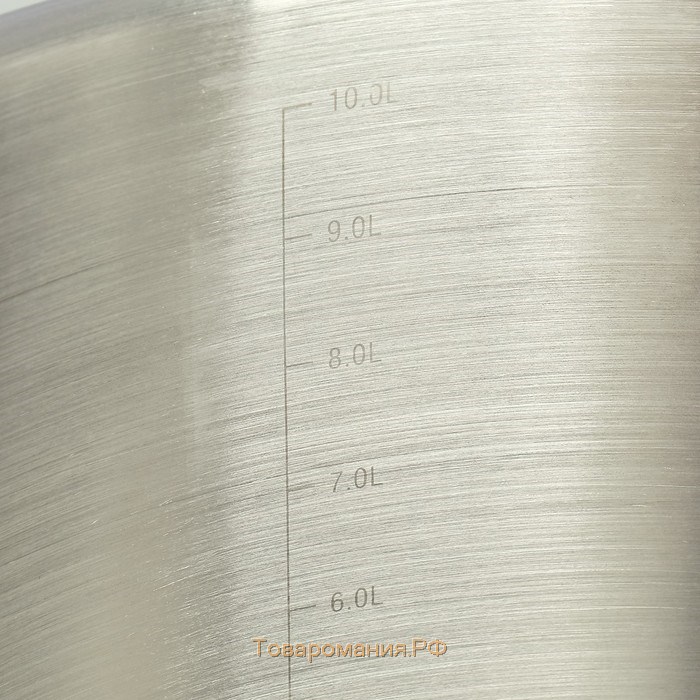 Кастрюля «Общепит», 11 л, d=26 см, h=21 см, металлическая крышка, с теплораспределительным слоем
