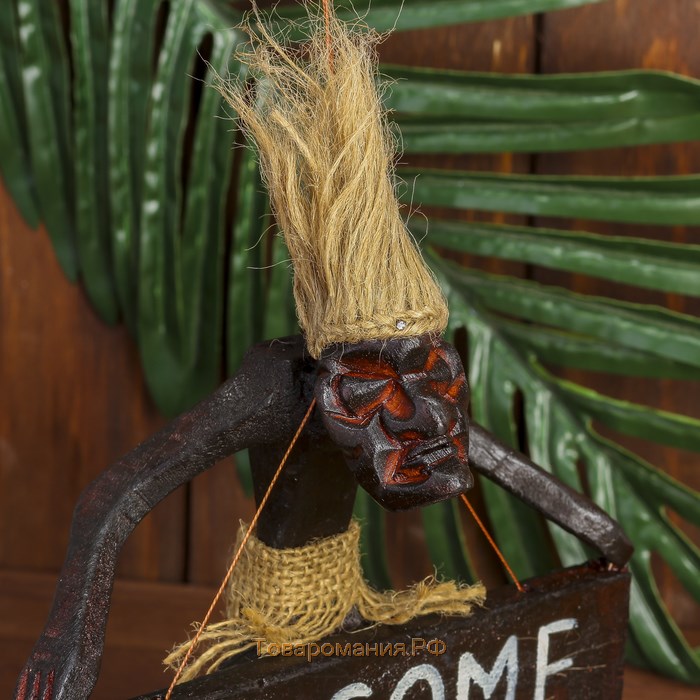 Сувенир табличка «Абориген Welcome», 17×15×6.5 см, дерево