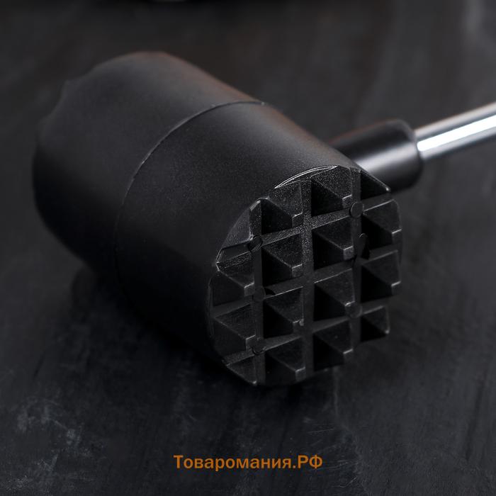 Молоток для мяса  «Круг», 25 см, чёрный