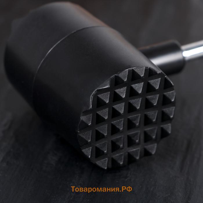 Молоток для мяса  «Круг», 25 см, чёрный