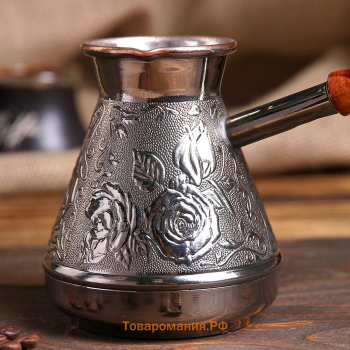 Турка для кофе медная «Роза», 0.4 л