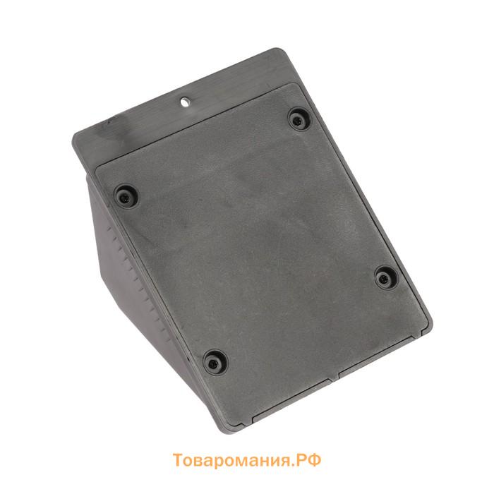 Садовый светильник, уличный, на солнечной батарее, накладной, 20 LED, свечение белое