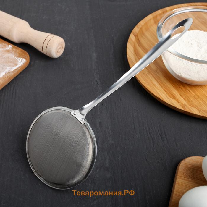 Сито для снятия пены  «Металлик», 26×10 см, нержавеющая сталь