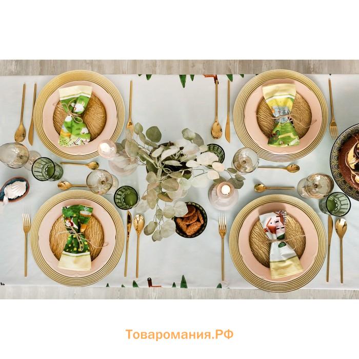 Набор столовый "" Тоскана, скатерть 180х150 см, салф. 40х40 см-8шт, 100% хл