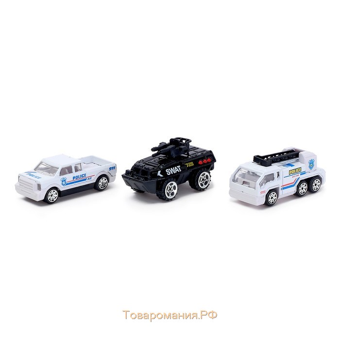 Грузовик инерционный «Полицейский автовоз» с 3 машинами