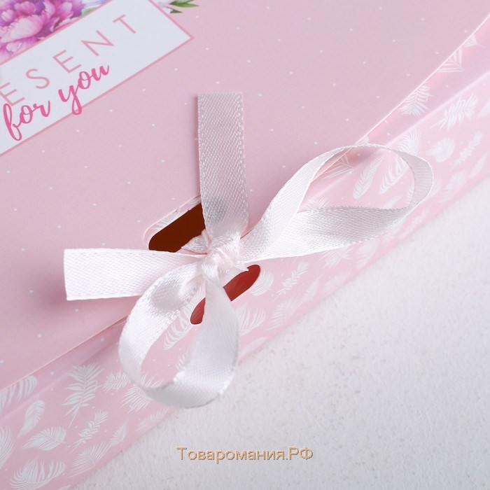 Коробка подарочная, упаковка, «Present for you», 20 х 18 х 5 см