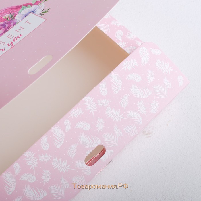 Коробка подарочная, упаковка, «Present for you», 20 х 18 х 5 см