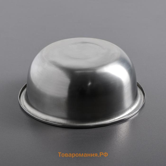 Миска  «Мэйли», 1.6 л, 21×6.5 см, толщина 0.33 мм, нержавеющая сталь, серебристая