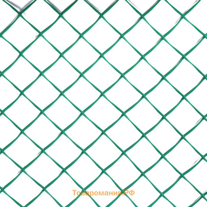 Сетка садовая, 1.5×25 м, ячейка 55×55 мм, пластиковая, зелёная, Greengo, в рулоне