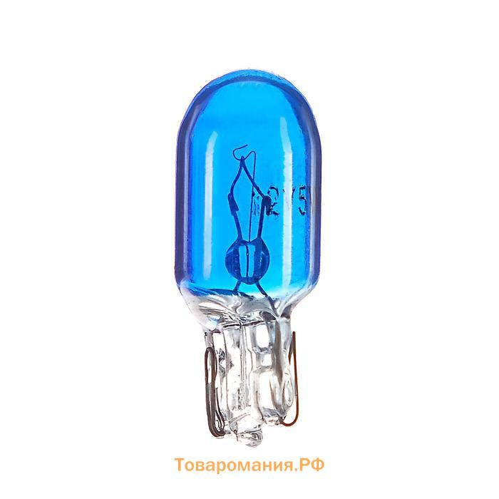 Галогенная лампа для автомобиля Cartage BLUE, T10, W5W, 12 В, 5 Вт, набор 2 шт