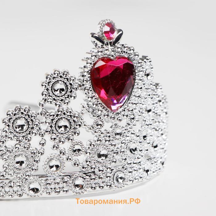 Корона на голову для девочки «Сердце», МИКС
