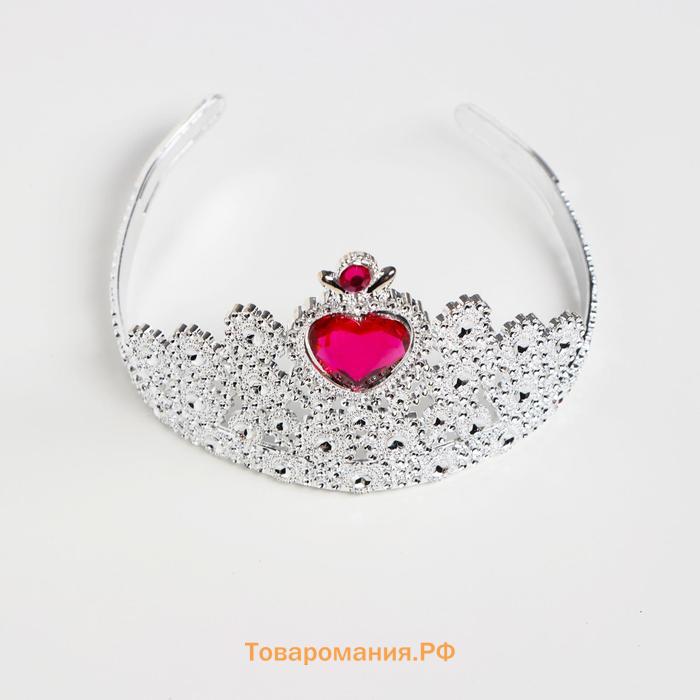 Корона на голову для девочки «Сердце», МИКС