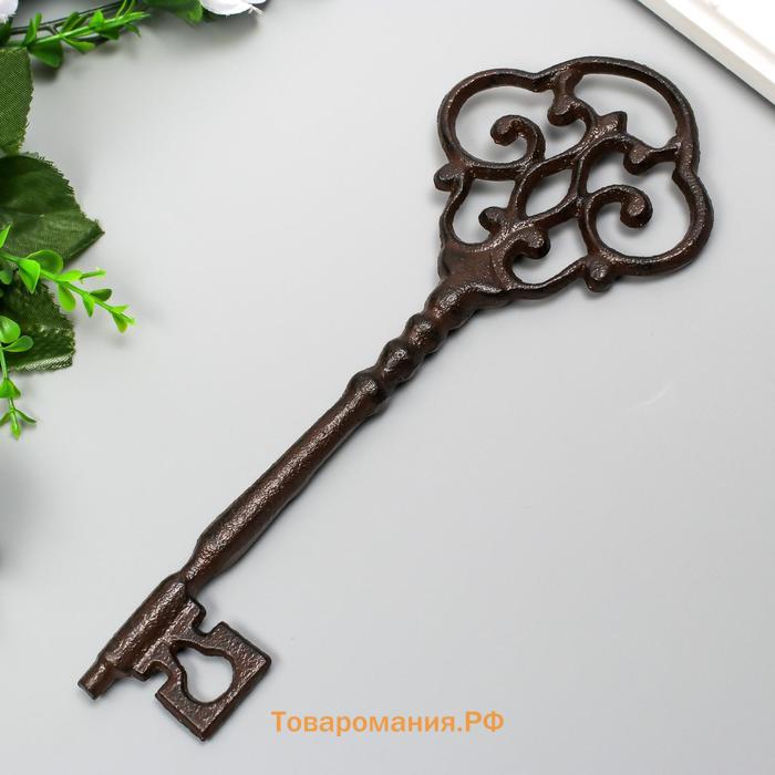 Фигурка чугун «Ключ», настенный декор, 25×9.5 см