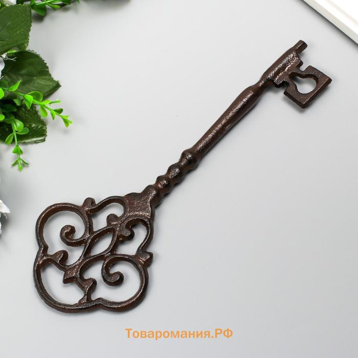 Фигурка чугун «Ключ», настенный декор, 25×9.5 см