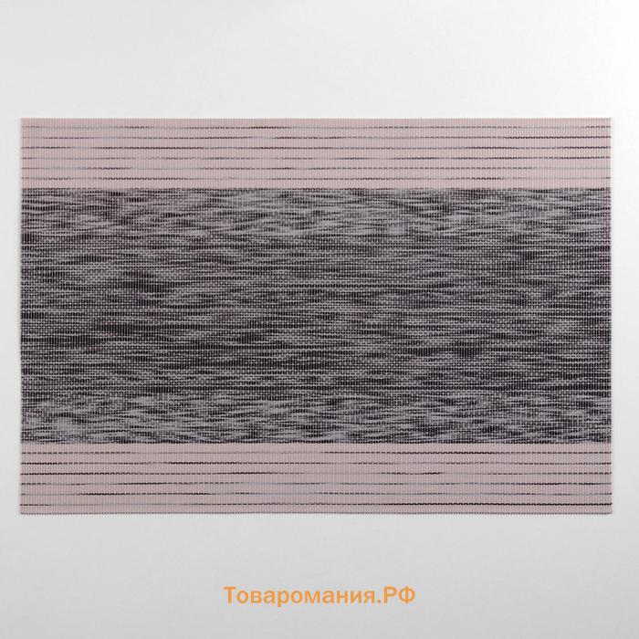 Салфетка сервировочная на стол «Космос», 45×30 см, цвет серый