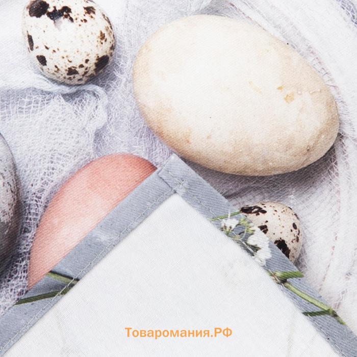 Полотенце  «C Пасхой» 40×73 см, 100% хлопок, саржа 190 г/м²