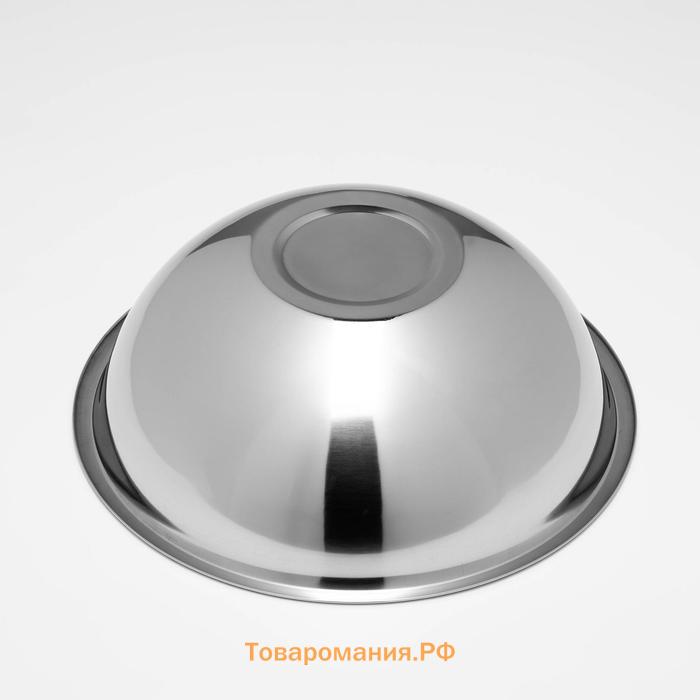 Миска Катунь 6.5 л, d=34 см, толщина 0.4 мм, нержавеющая сталь