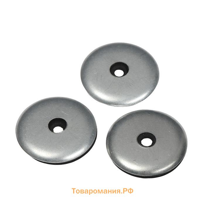 Пресс-шайба, оцинкованная, d=30 мм, серая, набор 50 шт.