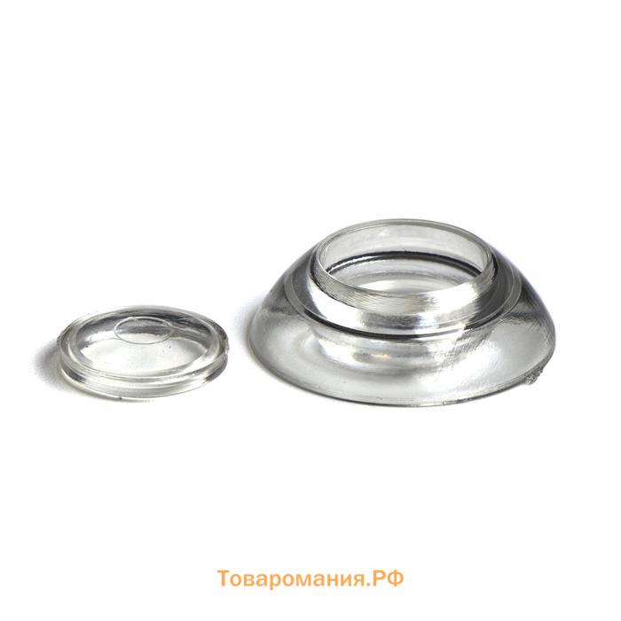 Термошайба мини из поликарбоната, d=30 мм, УФ-защита, прозрачная, набор 50 шт.