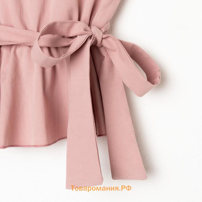 Комплект для девочки (топ и шорты) KAFTAN, размер 32 (110-116 см), розовый