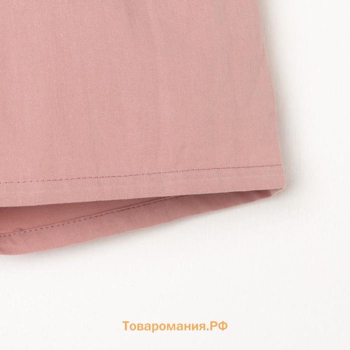 Комплект для девочки (топ и шорты) KAFTAN, размер 32 (110-116 см), розовый