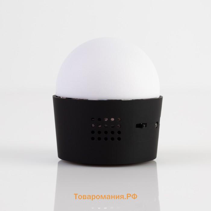 Проектор «Мини диско-шар» 8 см, реакция на звук, свечение RGB, 5 В