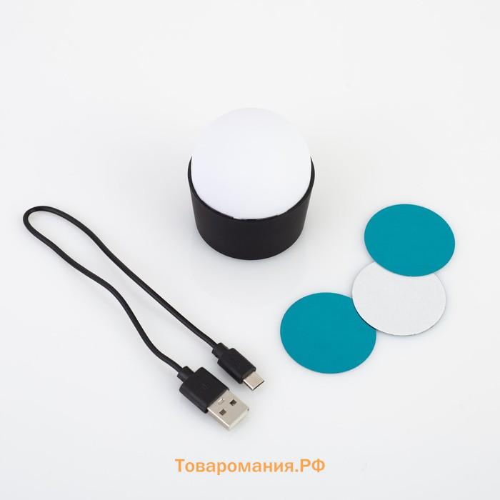 Проектор «Мини диско-шар» 8 см, реакция на звук, свечение RGB, 5 В