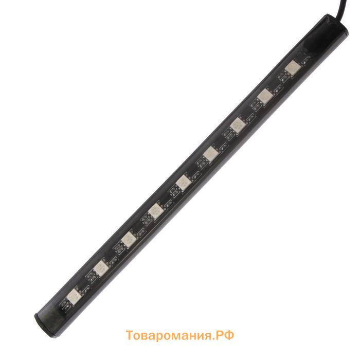 Подсветка салона 9 LEd=5050, 14 см, пульт, светомузыка, мультисвет RGB, 4 шт.