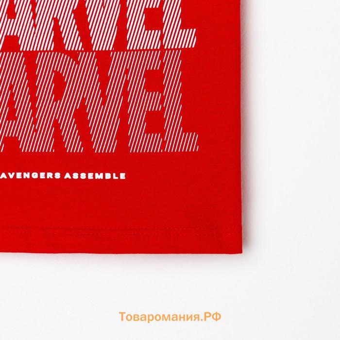 Футболка MARVEL, рост 86-92, красный