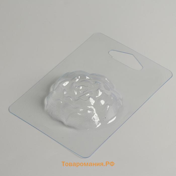Пластиковая форма для мыла «Прекрасный пион» 6,5 × 5,5 см