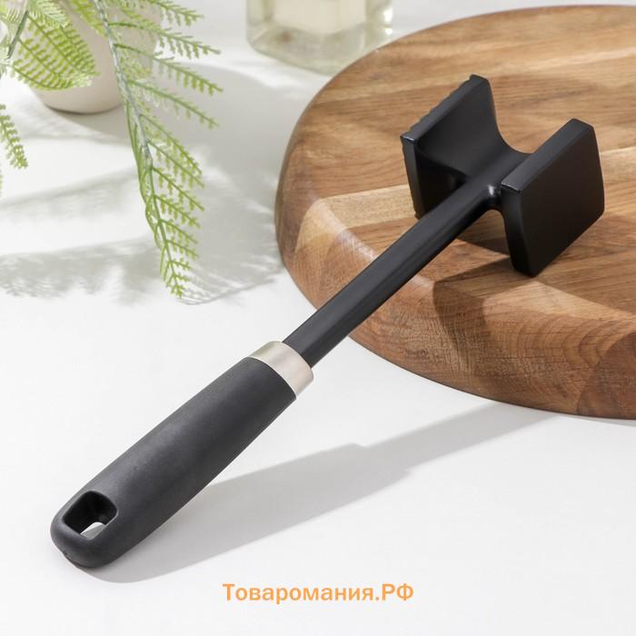 Молоток для мяса  «Сарейп», 26 см, нержавеющая сталь, чёрный