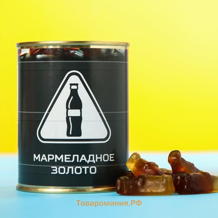 Мармелад «Нефть», в консервной банке, вкус: кола, 150 г.