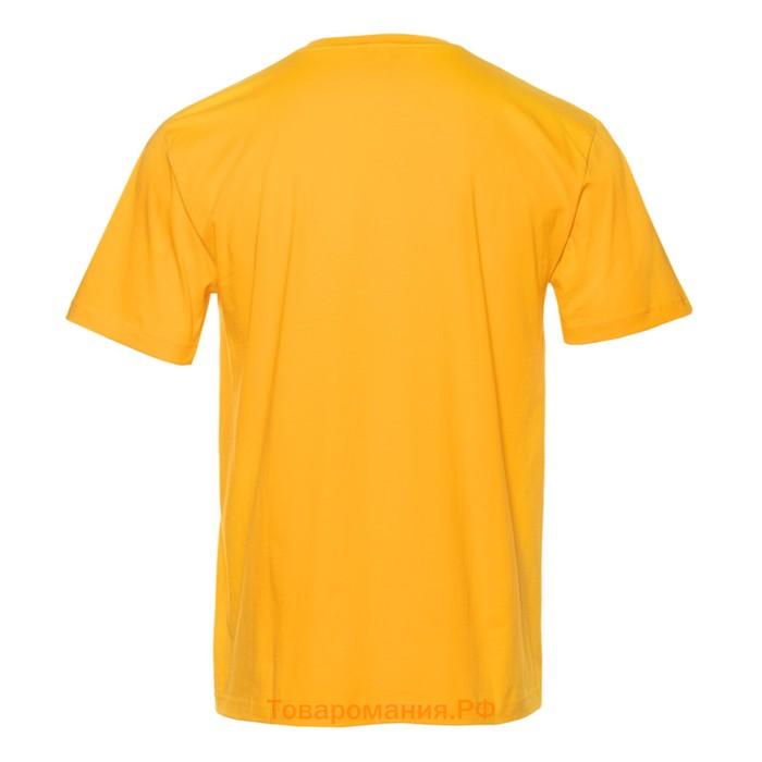 Футболка мужская, размер 44, цвет жёлтый
