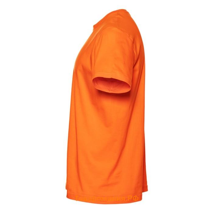 Футболка мужская, размер 54, цвет оранжевый